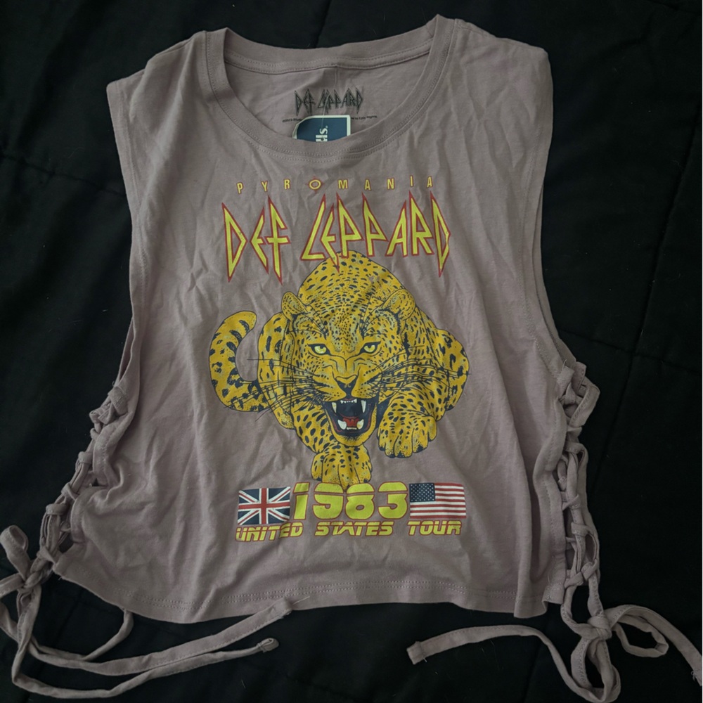 Def Leppard Pyromania Tour Muscle Tee